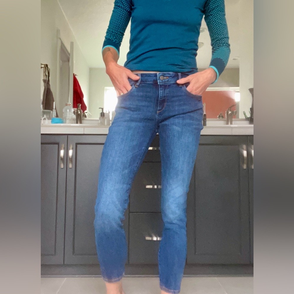 DL1961 Jeans - Margaux, Mid-rise Instasculpt Ankle Skinny - Color Sabine